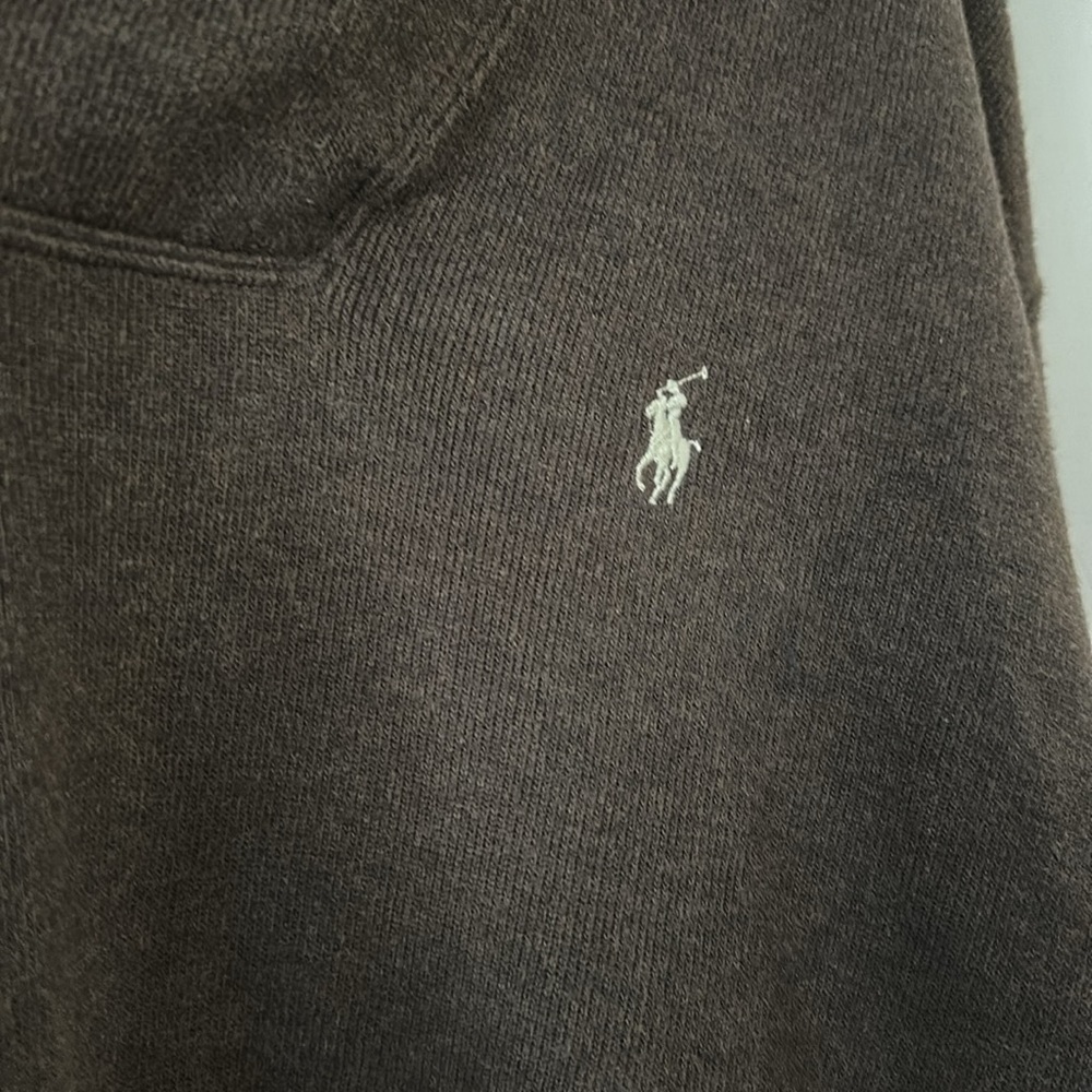 Men’s Ralph Lauren brown elbow patch sweater size large GUC - Picture 3 of 11